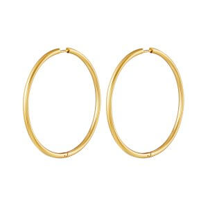 Yehwang RVS Earrings Hoops Big gold