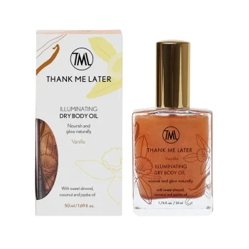 Thank me later dry body oil