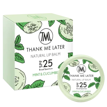 Thank me later natural lip balm mint & cucumber